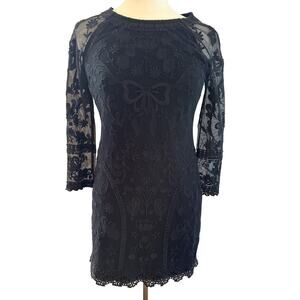 Juicy Couture Black Lace Dress Size 4